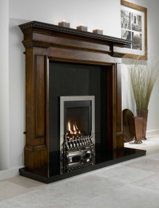 Flavel Windsor Traditional Silver gas fire